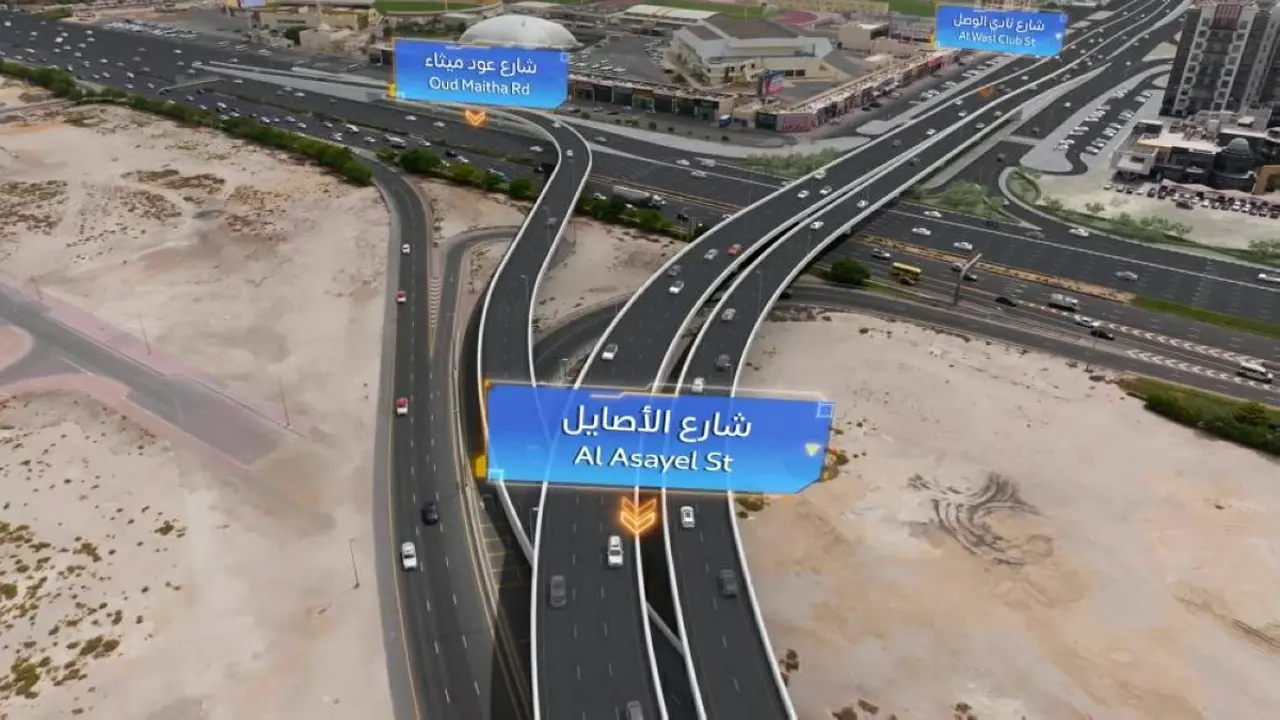 «طرق دبي» تدشن جسراً جديداً في مشروع تطوير شارعي عود ميثاء والأصايل